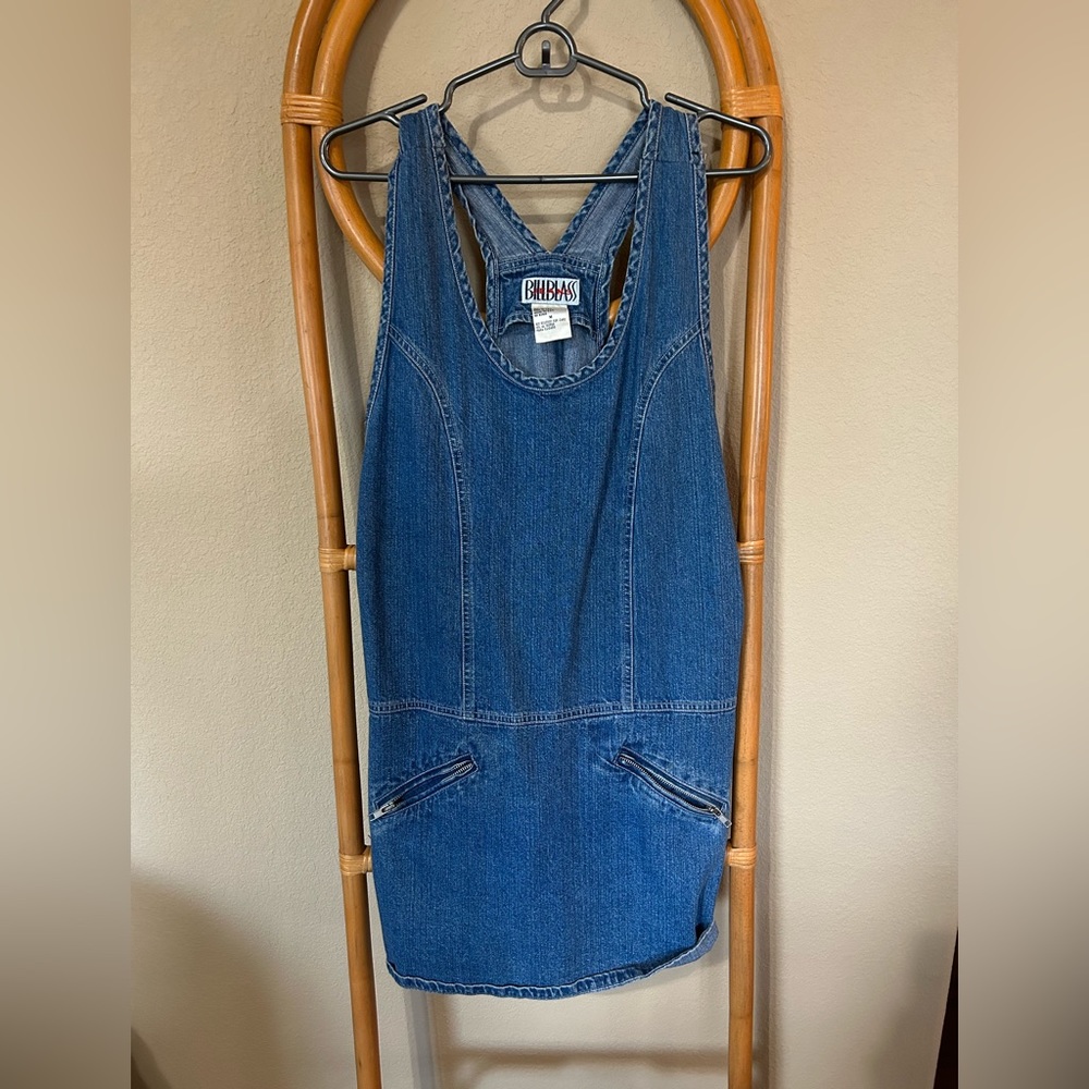 Jean overall dress